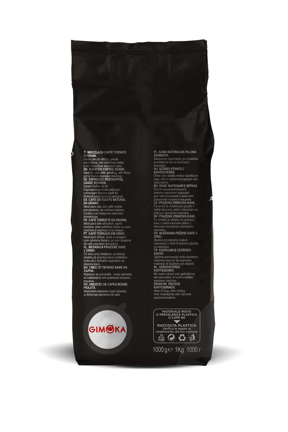 Gimoka – Kaffeebohnen – 1 kg – Mélange classique – Intensité 10 – fabriqué en Italie – 1 kg Packung