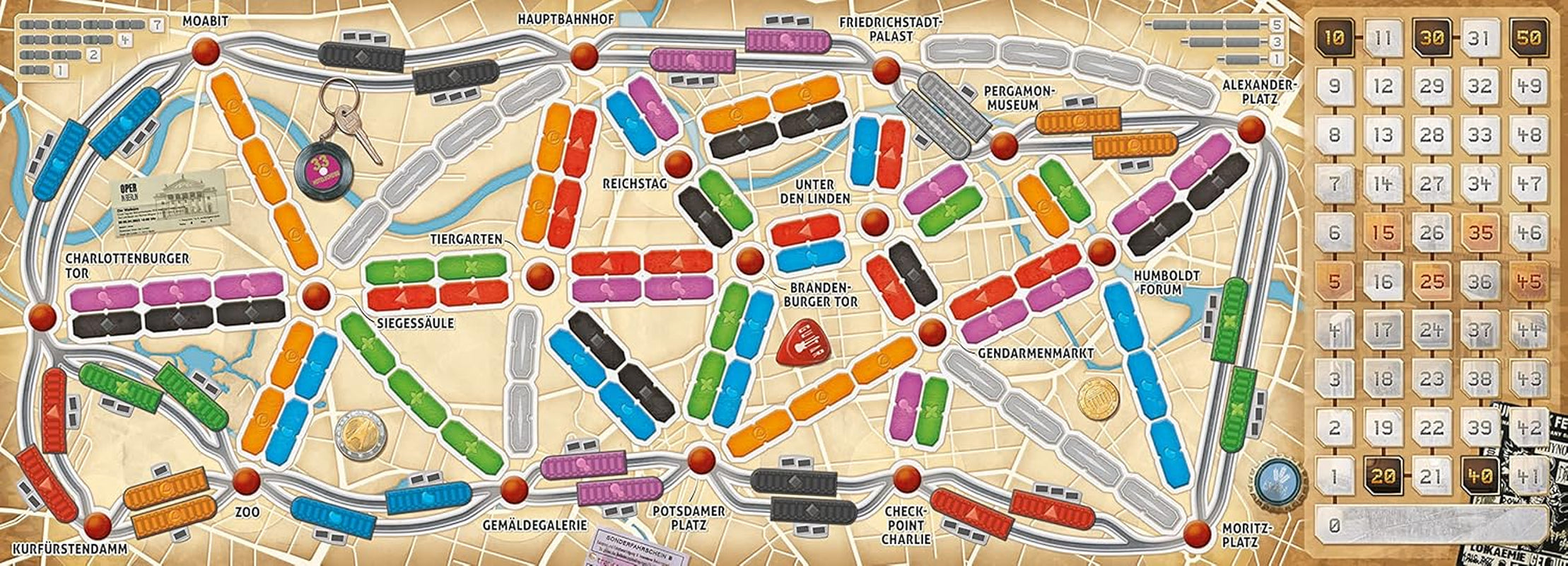 Days of Wonder, Les Aventuriers du Rail : Berlin, jeu familial, jeu de société, 2-4 joueurs, à partir de 8 ans, 10-15 minutes, allemand