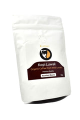 Kopi Luwak Premium (Café issu d'animaux sauvages) - Grains de café torréfiés - Le café le plus rare au monde -