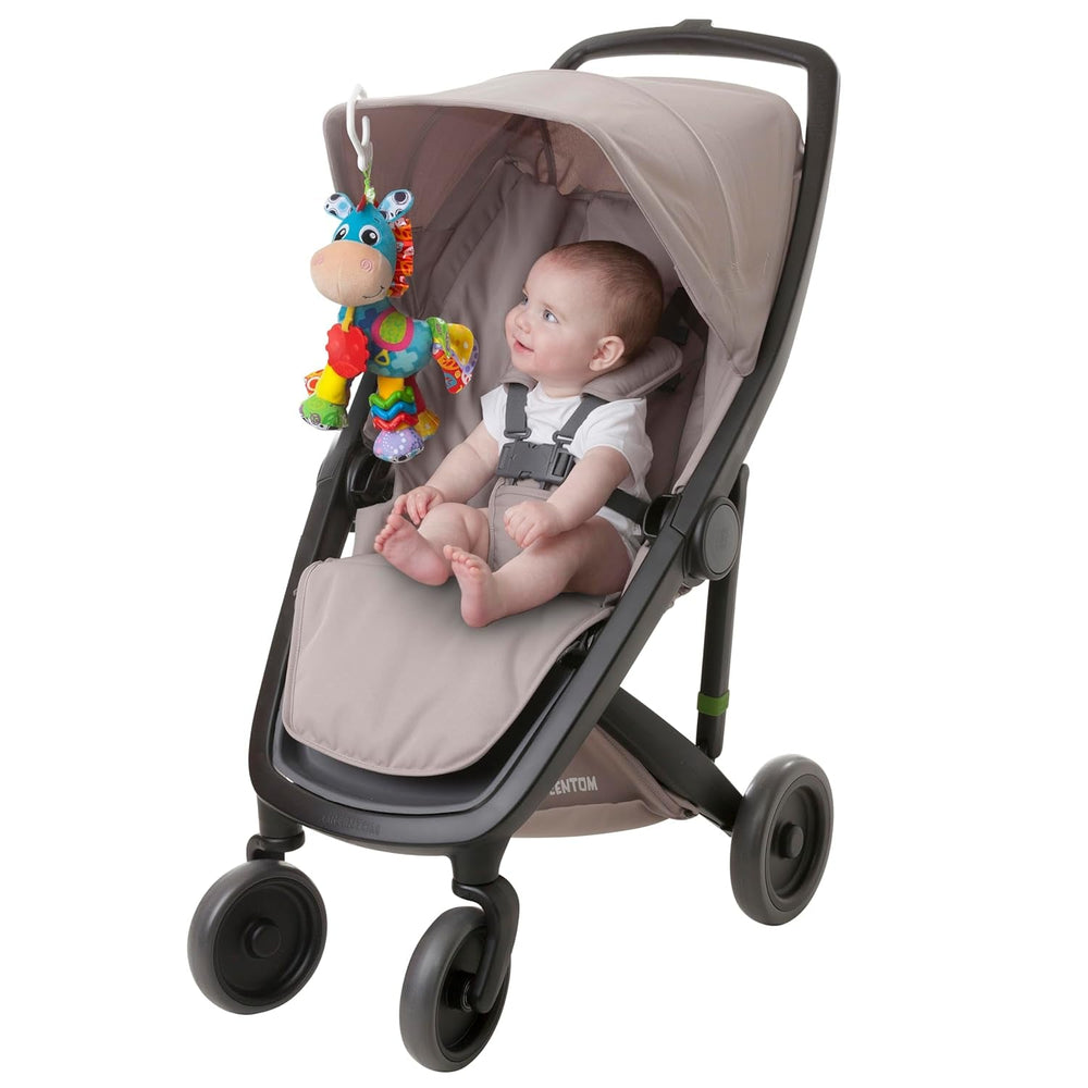 Playgro Clip Clop Coffret Cadeau d'Activités Sensorielles de Jardin - Jouet de Jardin Sensoriel pour Bébés à partir de 0 Mois - Jouet Interactif avec Hochets, Anneau de Dentition et Ami de la Poussette - 4 Pièces