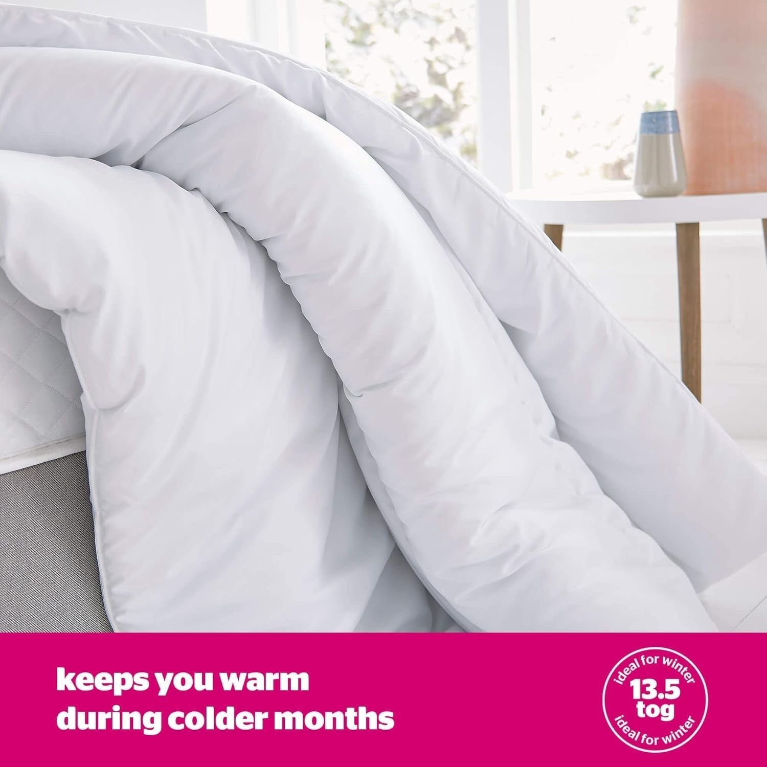 Couette Silentnight "Ultrabounce", microfibre, blanc, lit simple Couettes et couettes Naty Shop