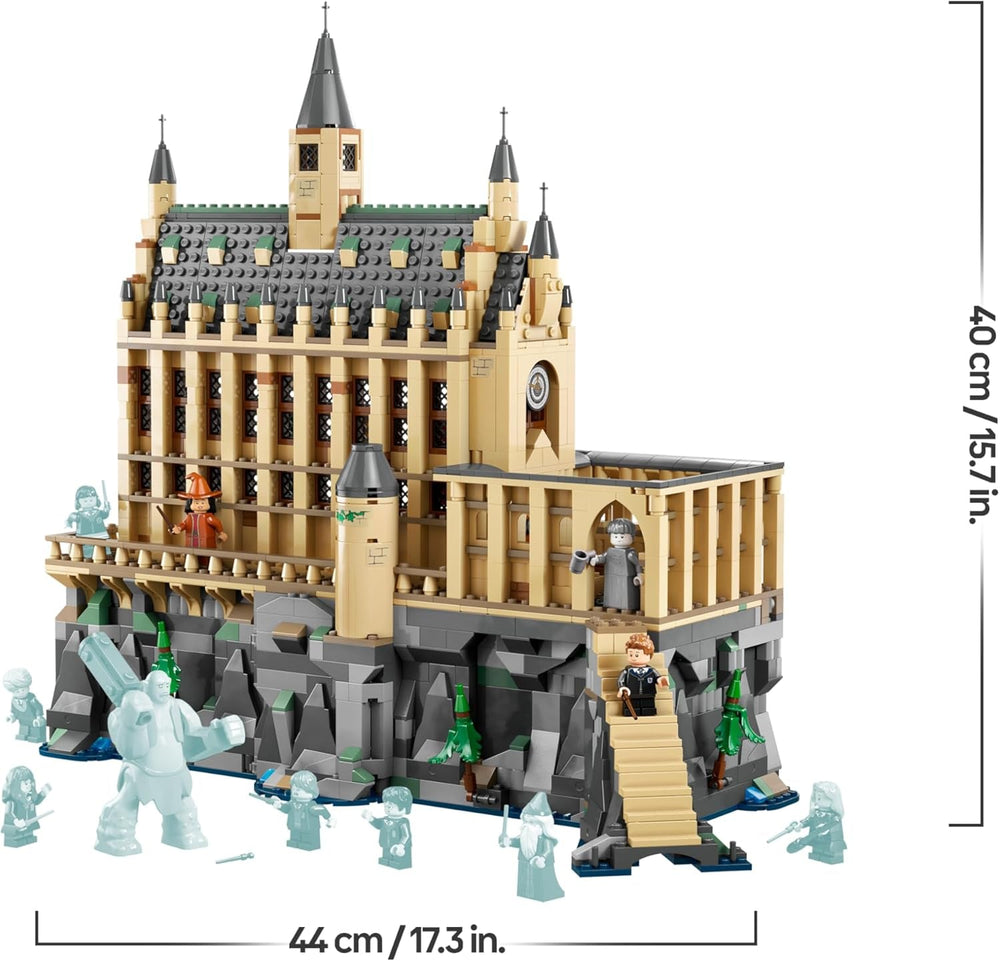 LEGO Harry Potter Schloss Hogwarts: Die Große Halle, Zauberer-Spielzeug zum Sammeln, mit 11 Minifiguren, darunter auch Hermine Granger, magisches Geschenk für Jungen und Mädchen 76435