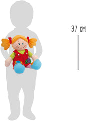 small foot Stoffpuppen "Chiara & Massimo", Lernpuppen für die Schulung der Feinmotorik von Kleinkindern, 2er Set, 5576
