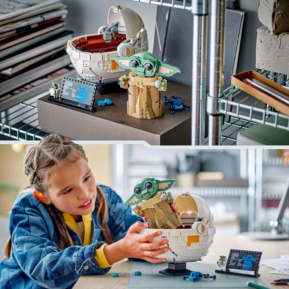 LEGO Star Wars 75403 Grogu in Seiner Repulsorwiege aus The Mandalorian - Minifigur zum Sammeln - Modell zum Bauen, Spielen und Ausstellen - Wohn-Deko - Geschenk für Jungen und Mädchen ab 10 Jahren