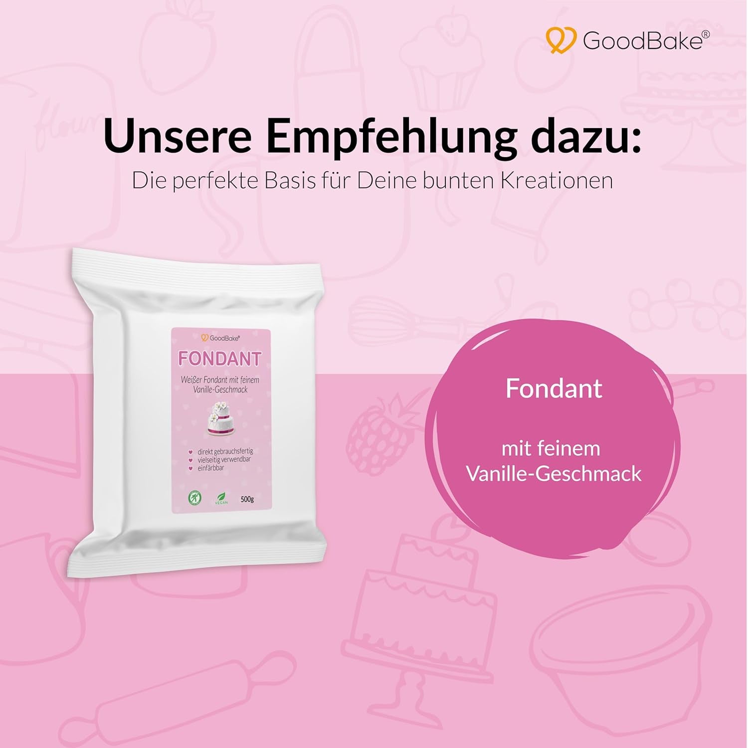 Colorant alimentaire rose Goodbake (11 ml) - Colorant alimentaire intense - Couleur très concentrée - Pour colorer les gâteaux, fondants, crèmes au beurre, boissons, slime et bien d'autres articles. 100% végétalien