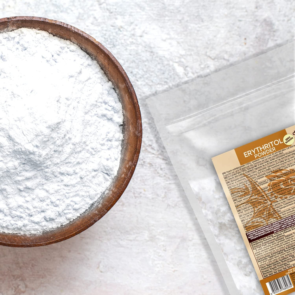 Bio Erythrit - Poudre, 100% Bio, Vegan, Null Kalorien-1Kg Édulcorants Naty Shop