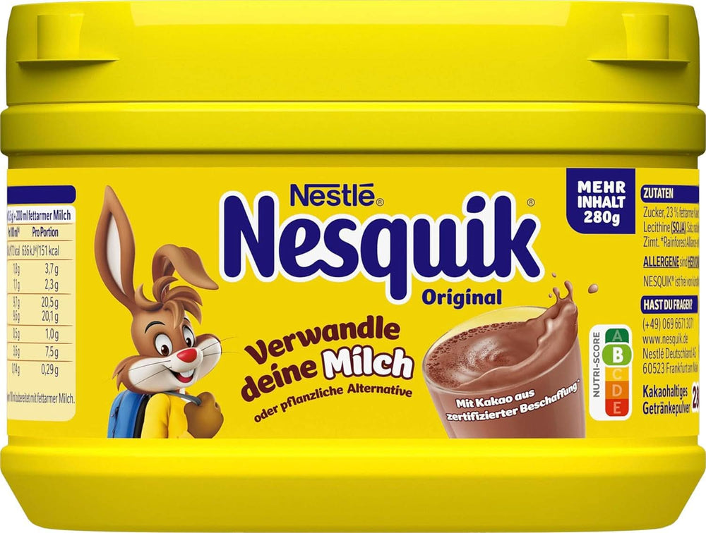 Nestlé Cacao en poudre pour boissons, à mélanger avec du lait, 1 paquet de 280 grammes de Cacao et Chocolat Chaud Naty Shop