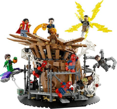 LEGO 76261 Marvel Spider-Man's Big Showdown, Spider-Man : No Way Home avec 3 figurines Peter Parker plus Green Goblin, Electro, Sandman, Ned, Doctor Strange et MJ, modèle à collectionner Jeux de construction Besuche den LEGO-Store