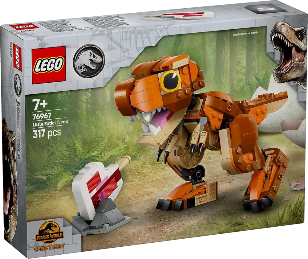 LEGO Jurassic World Little Eatie : jouet de construction T.Rex pour garçons et filles de 7 ans, ensemble de construction de dinosaures, modèle cadeau pour enfants avec bouche, tête et queue mobiles 76967 Jeux de construction Besuche den LEGO-Store