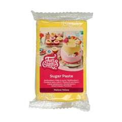 Pâte à sucre jaune Funcakes, 250 g