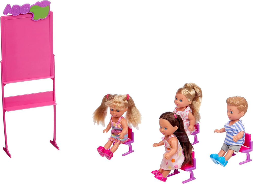 Simba - Poupée Steffi Love Écolière - Poupée 29 cm - Image et Accessoires + 4 Étudiants - 105730472002