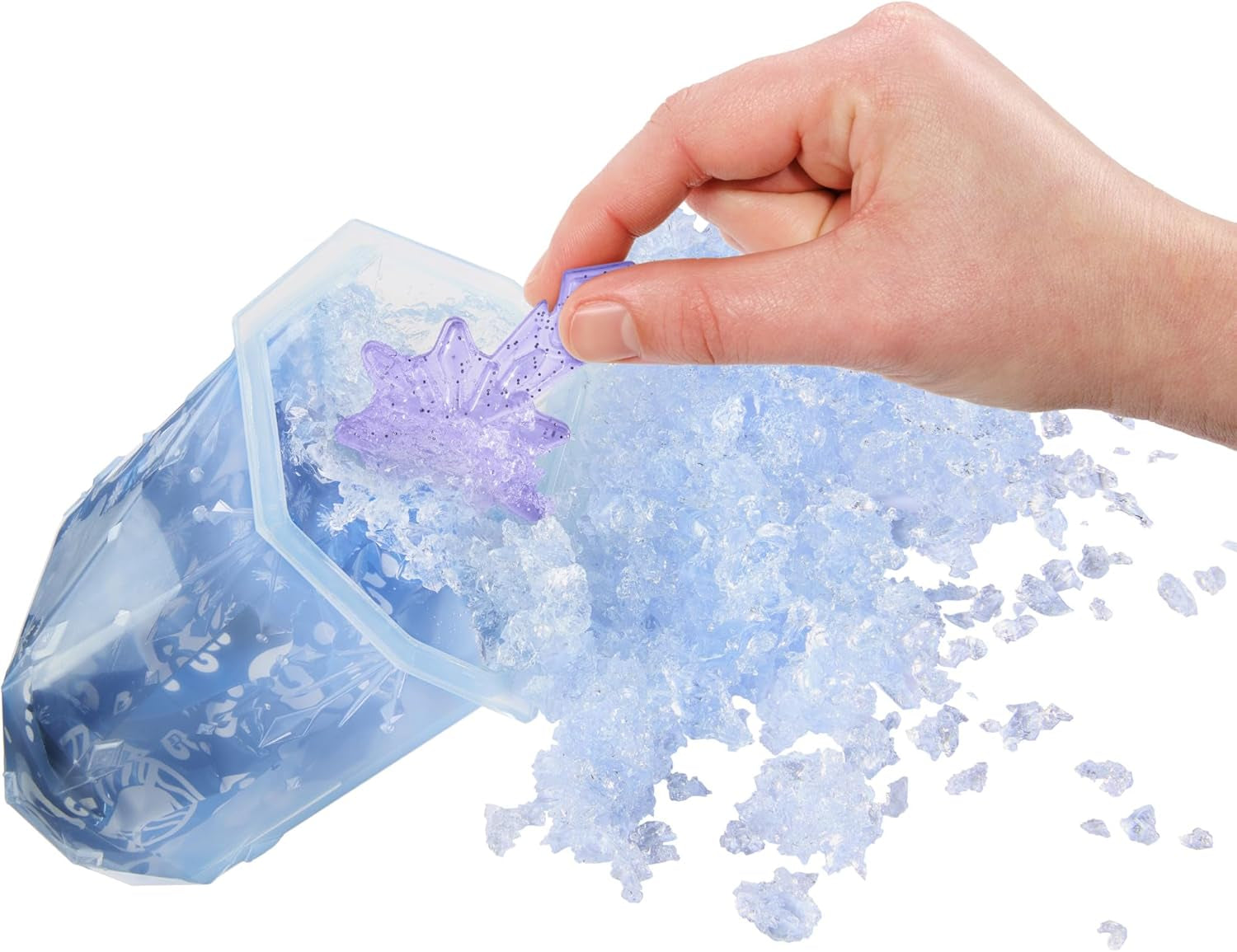 Mattel Disney Frozen Ice Reveal Petite poupée avec gel glacé moelleux et 6 surprises, comprend une figurine d'ami et des accessoires (les poupées peuvent varier) HRN77