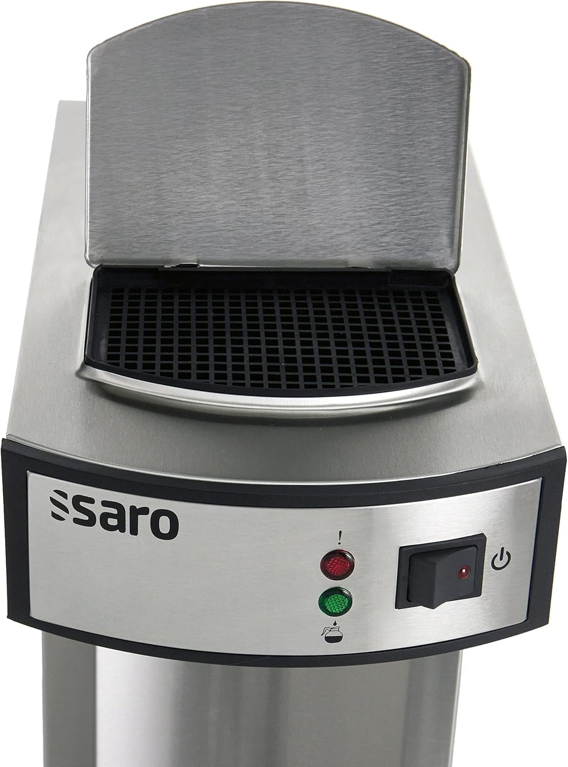 Machine à expresso Saro, avec carafe et pompe isolée en acier inoxydable – 2,2 l – temps de préparation env. 5–6 min – protection en cas de fonctionnement sans eau – 2,069 kW – modèle THERMO 24