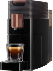 Machine à expresso avec capsules K-FEE ONE pour café, thé et cacao | Expresso compact | Chauffage rapide | Réservoir d'eau de 0,8 l | 19 barres | Cuivre noir | Gagnant du test Stiftung Warentest 2023