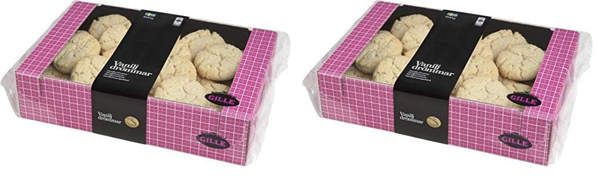Aluaturi Gille Dream, Vanilie, Aluaturi suedeze cu vanilie, Vaniljdrömmar, 600 grame (Pachet de 2)