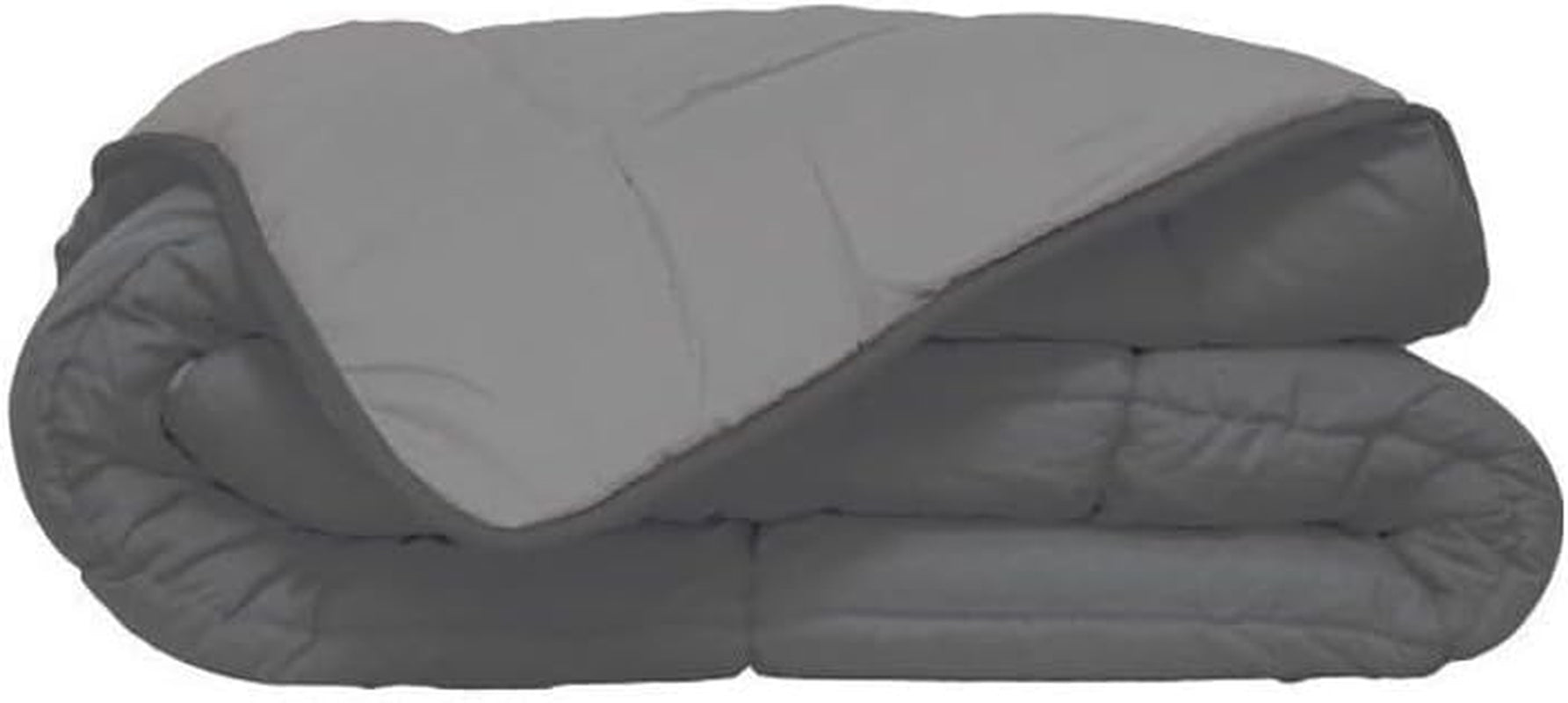 Poyet Motte Couette lavable avec housse fixe - 140X200 Cm - Bleu pétrole/beige mastic Couettes et couettes Naty Shop Acier/argent 200X200X1 Cm