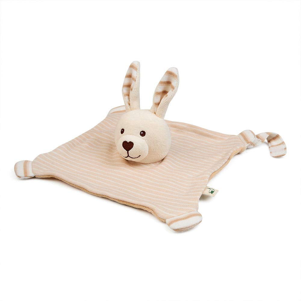 Tissu biologique GRÜNSPECHT 100% coton biologique, jouet pour bébé, doudou doux, cadeau d'anniversaire, baptême, baby shower, GOTS, beige (619-00) Bebe Toys Naty Shop Organic Cozy Bunny