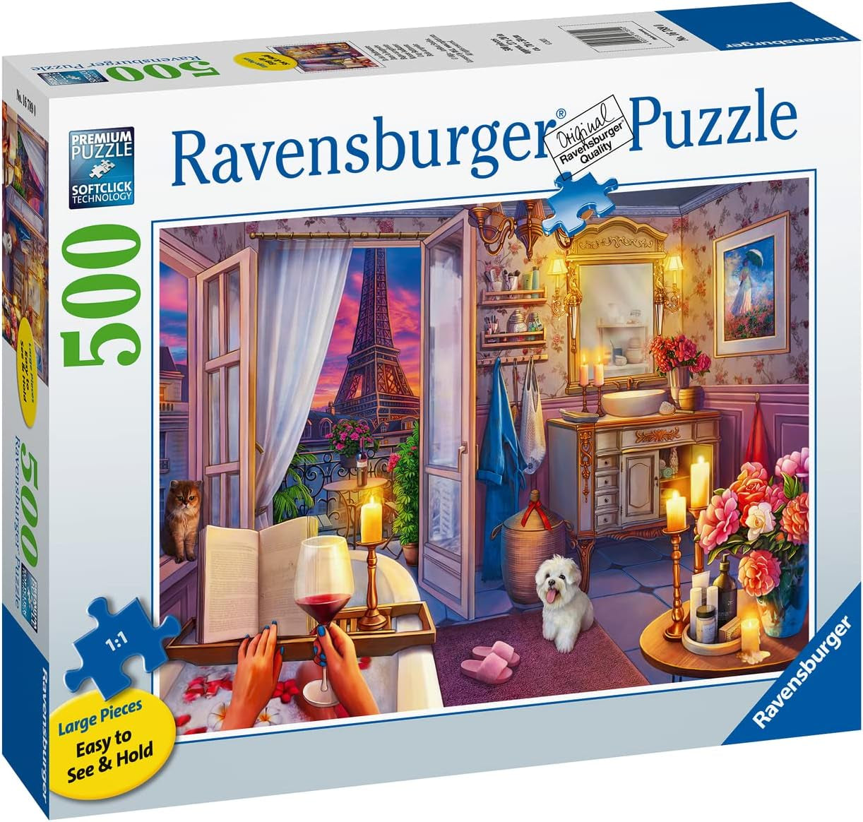 Puzzle Ravensburger - dans une baignoire - Puzzle Gold Edition de 500 pièces Naty Shop