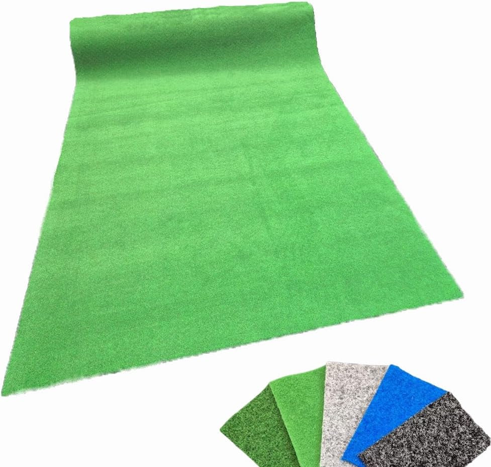 , Kunstrasen Für Den Außenbereich, Premium, Kunstrasen, Meterware, Ideal Für Terrasse, Balkon Und Garten, Dunkelgrün, 4 X 11 M