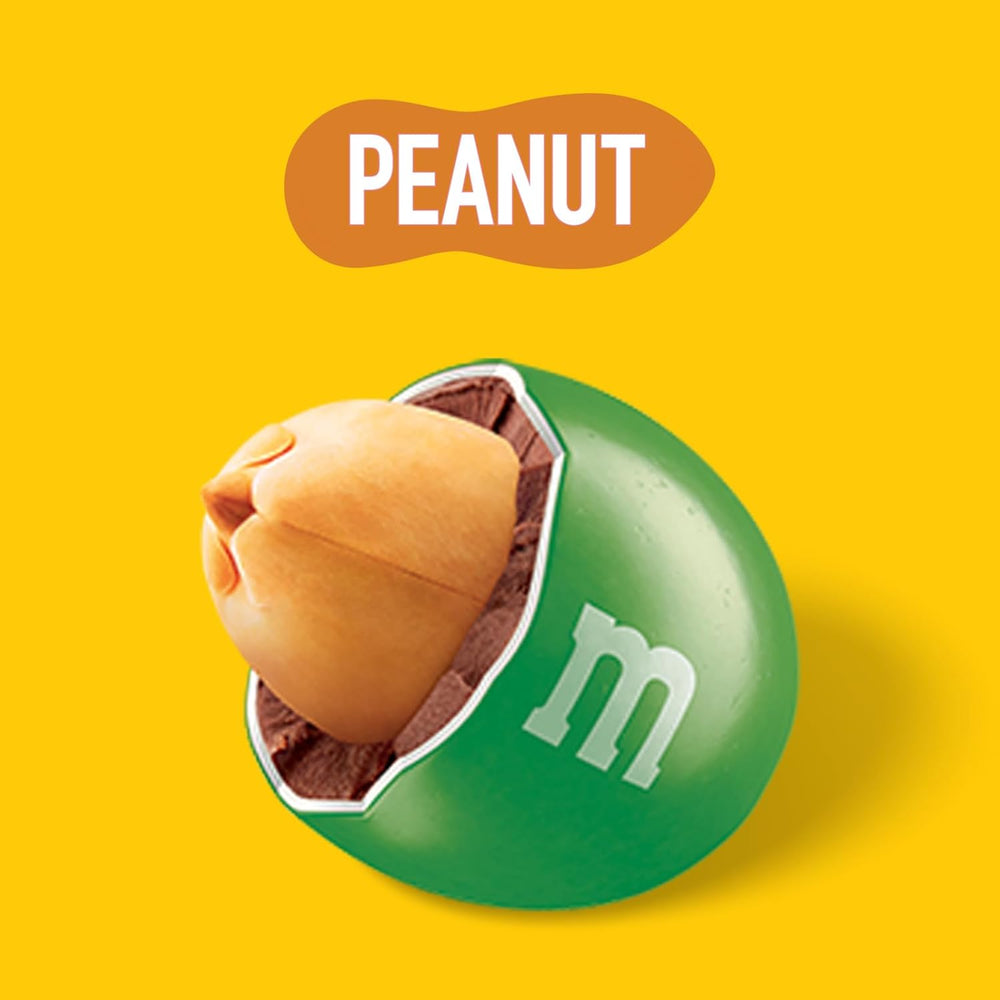 M&M's Peanut Chocolate Bulk Pack 24 x 45 g Lentilles au chocolat aromatisées aux cacahuètes Cadeau au chocolat (1080 g) Idéal comme friandise sur le thème du football