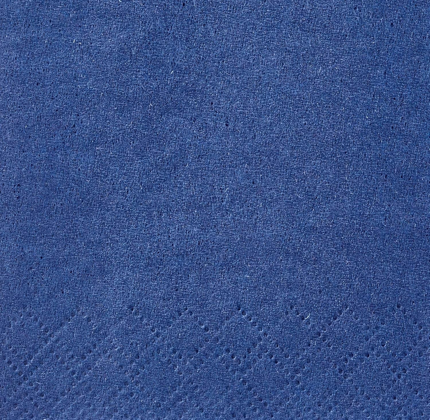 Papstar 84576 250 mouchoirs, 3 épaisseurs, pli 1/8, 33 cm x 33 cm, bleu foncé