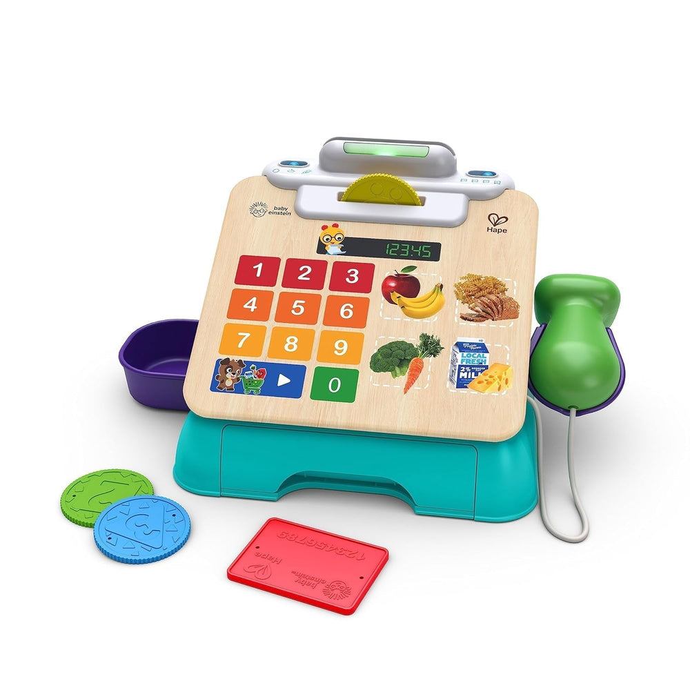 Jouet Baby Einstein + Hape Magic Touch Registre Faites semblant de passer à la caisse, avec de vrais sons et musiques, à partir de 9 mois Bebe Toys Naty Shop Caisse Registre