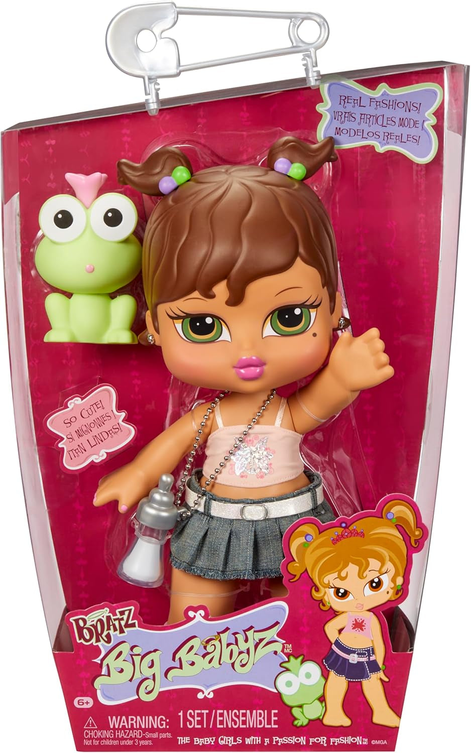 Bratz Big Babyz Yasmin – 34 cm große Sammlerpuppe, Inklusive Haustier, Accessoires und Echter Mode