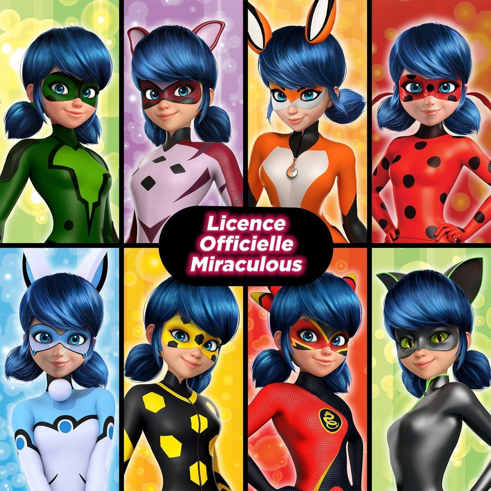 Bandai - Miraculous Ladybug - Poupée Marinette Changement de Couleur Surprise - Poupée Articulée Miraculous, 26 cm + 3 Surprises - Modèle Aléatoire - P50390 Dolls Naty Shop