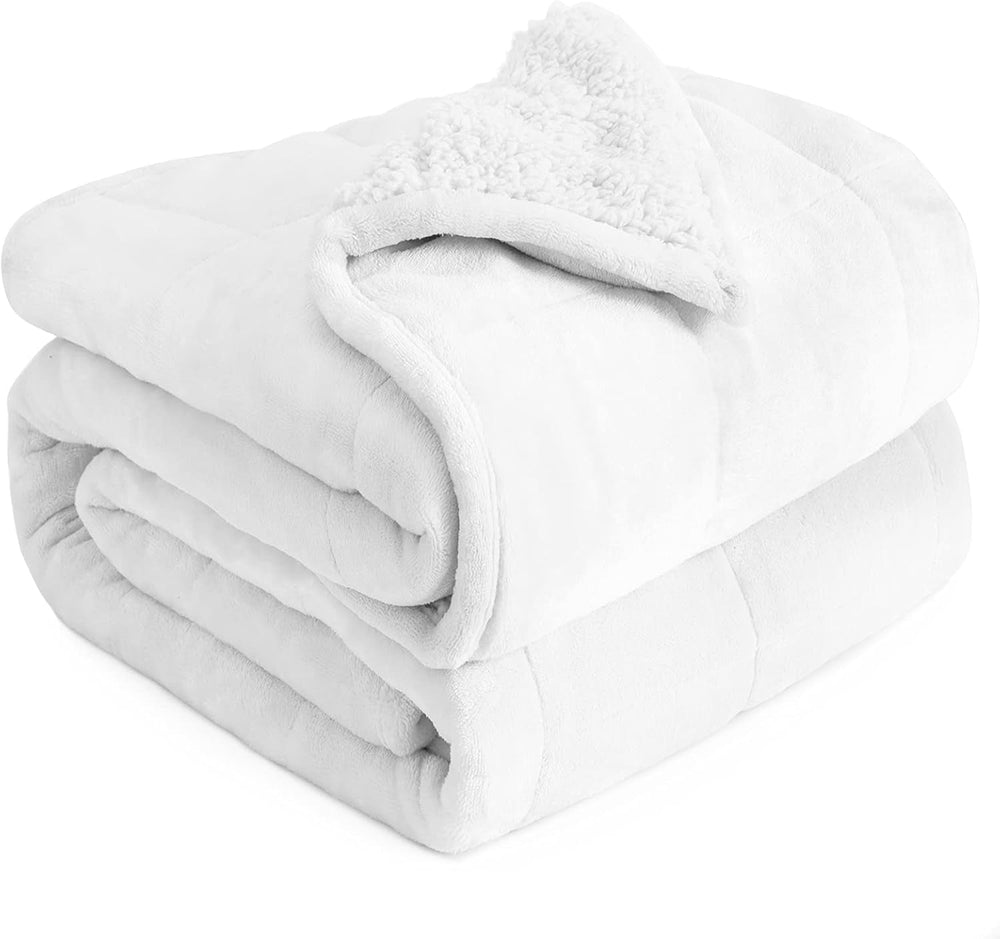 Couverture lestée Cottonblue 6,8 kg Queen Size Flanelle Shaggy Sherpa Couverture lestée pour adultes Couvertures lestées confortables pour apaiser et détendre Couettes lourdes 152,4 x 203,2 Naty Shop Quilts & Quilts Blanche Neige 48 X 72 15 Lb