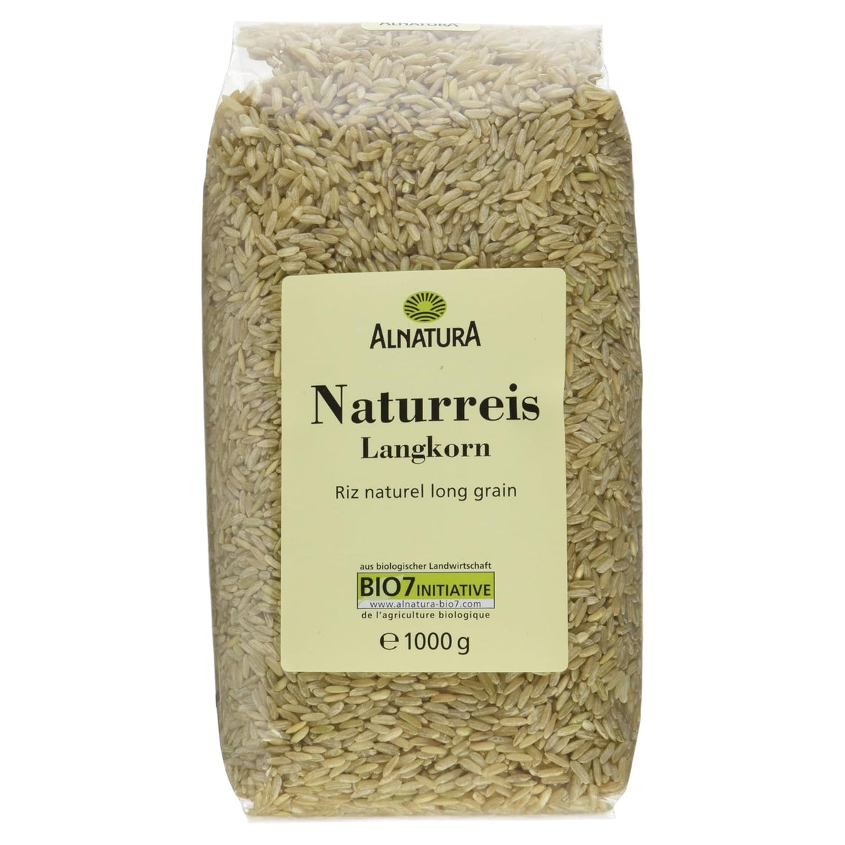 Riz brun à grains longs biologique paquet de 6 (6 x 1 kg)