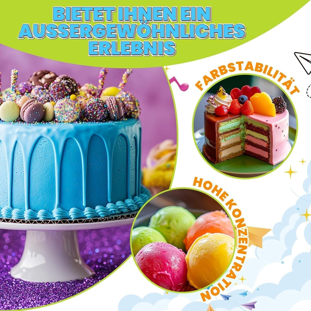 Coloranti alimentari lichizi sau gel, diverse marimi si culori Naty Shop