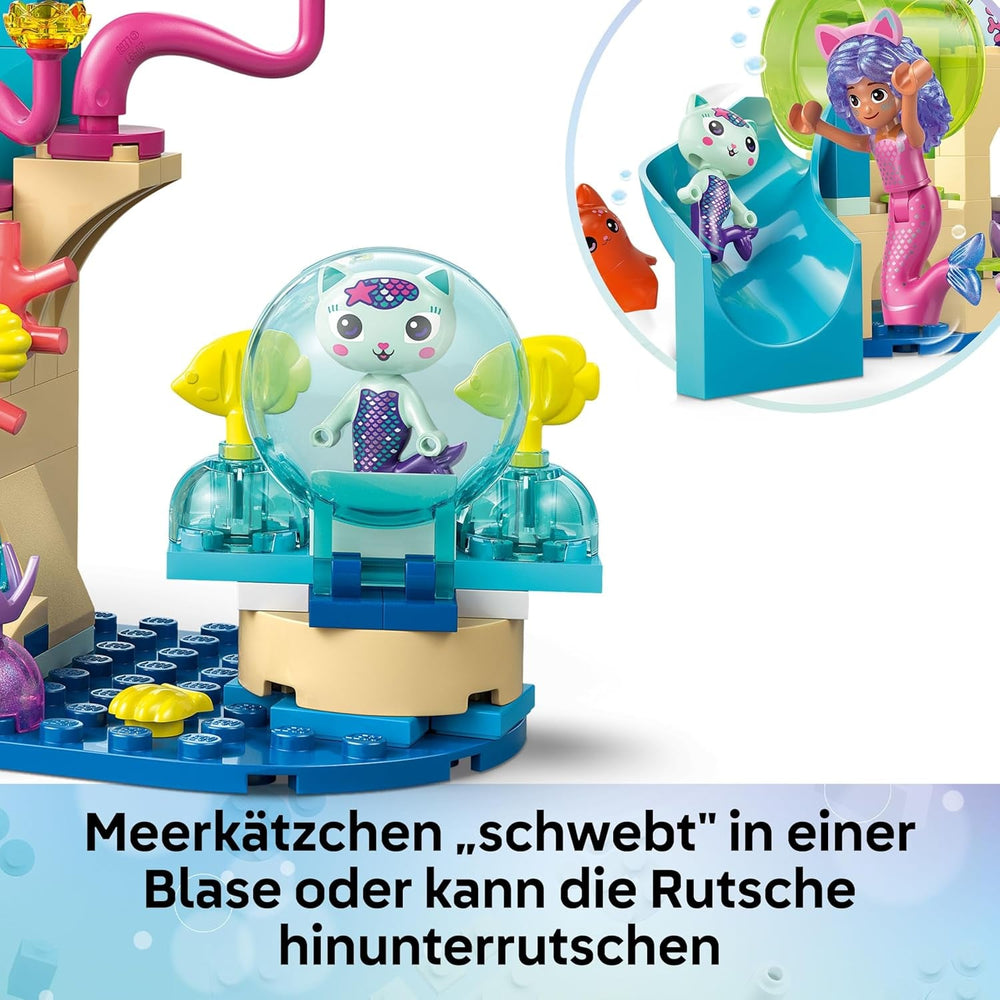 LEGO Gabby's Dollhouse Mermaid Gabby's Aquarium Adventure Toy - incl. a Gabby Mini Doll & Mercat Figure, Plus Fun Accessories - Gift for 4+ Year Old Girls & Movie Fans - 11204