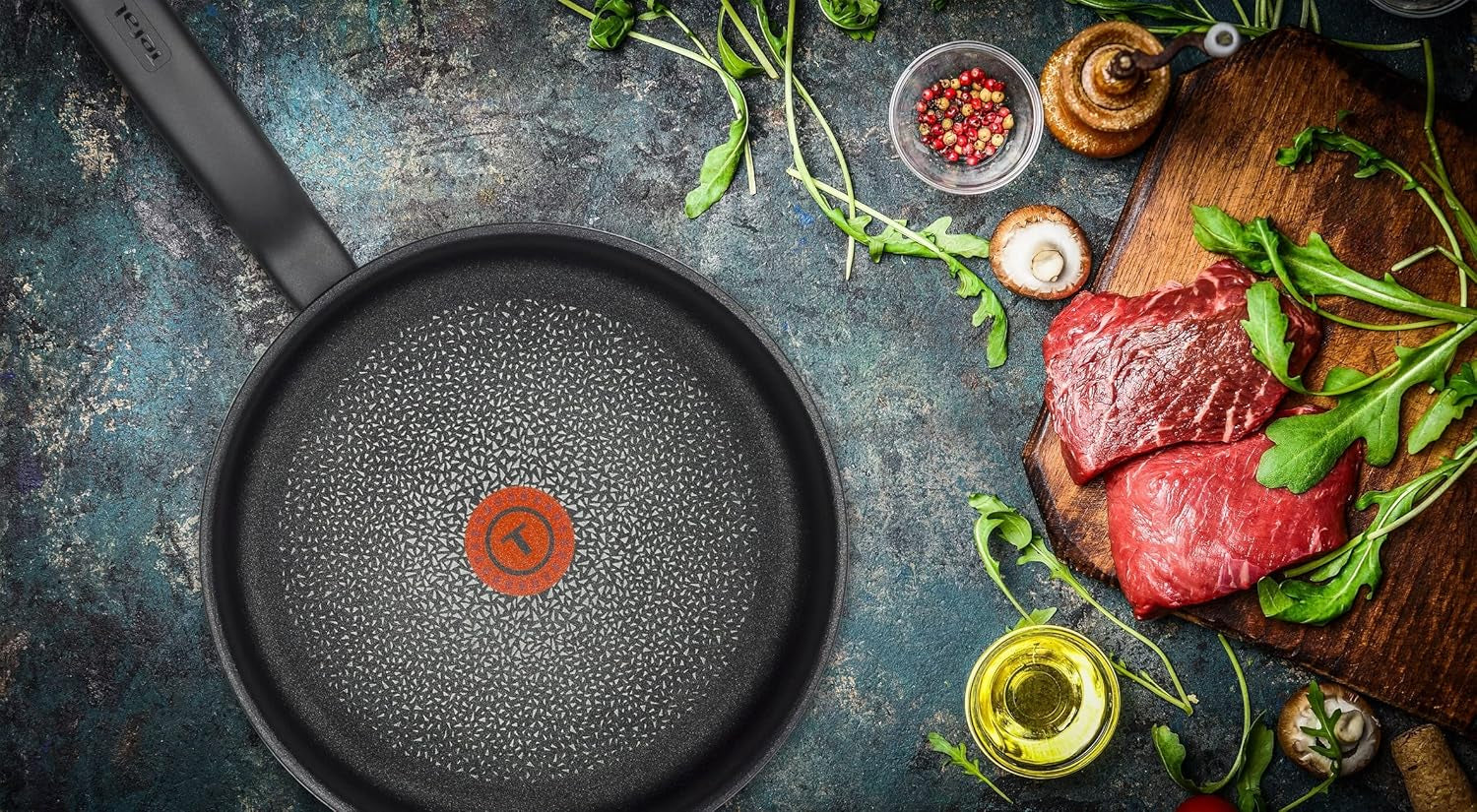 Tefal Hard Titanium Essential, ne convient pas aux casseroles et poêles à induction Naty Shop