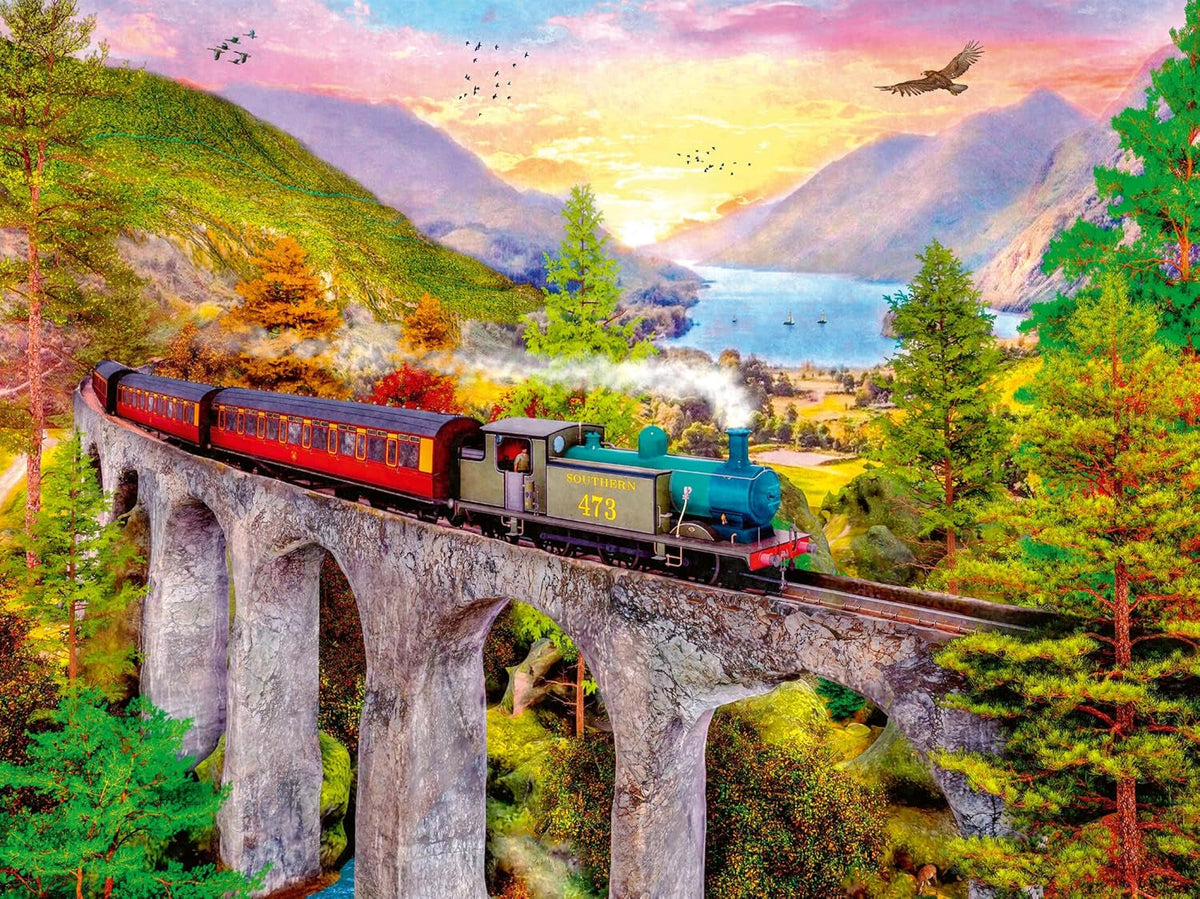 Ravensburger Puzzle 12000795 - Voyage en train d'automne - Puzzle de 1500 pièces pour adultes et enfants à partir de 14 ans, Puzzle Naty Shop Titre par défaut