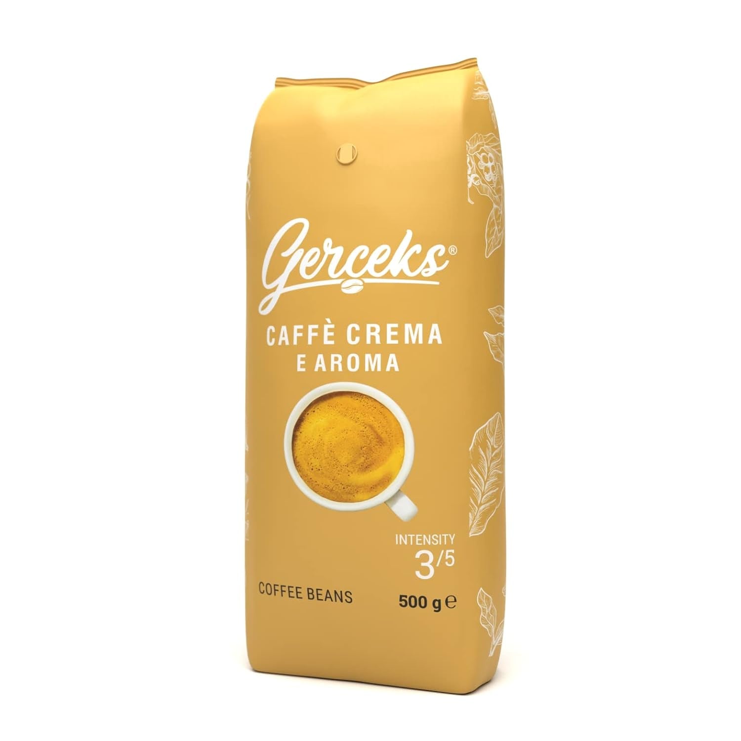 Caffe Crema E Aroma Kaffeebohnen 2kg (4x500g), Barista Kaffee schokoladig et säurearm, Espressobohnen kräftig, Bohnenkaffee mit Arabica et Robusta, fine Crema, idéal pour Milchkaffee