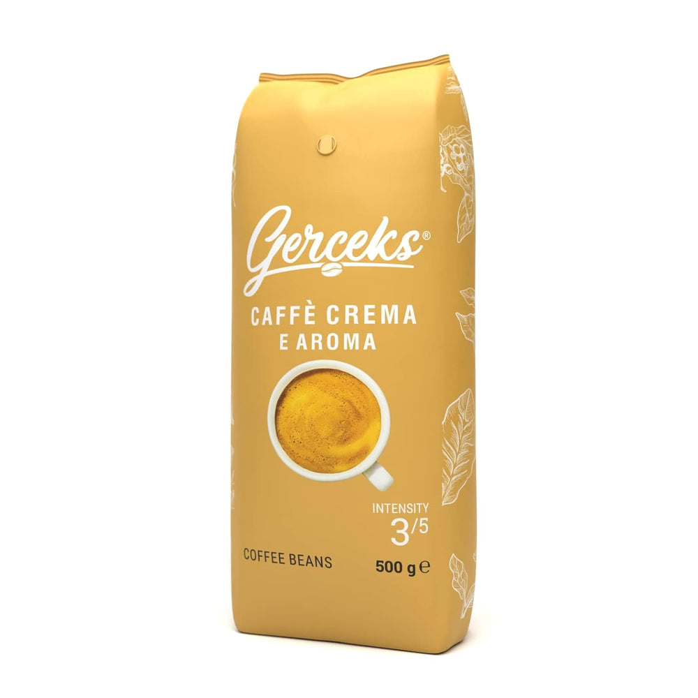 Caffe Crema E Aroma Kaffeebohnen 2kg (4x500g), Barista Kaffee schokoladig et säurearm, Espressobohnen kräftig, Bohnenkaffee mit Arabica et Robusta, fine Crema, idéal pour Milchkaffee