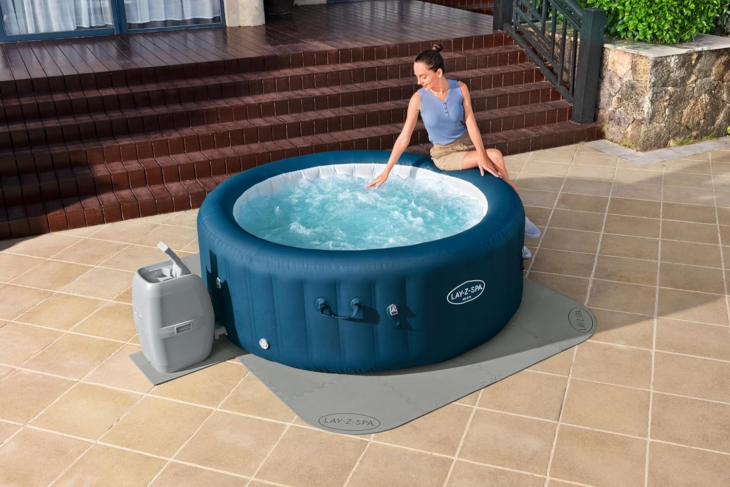 Set de plăci de protecție pentru podea Bestway LAY-Z-SPA Xtras 196 x 196 cm