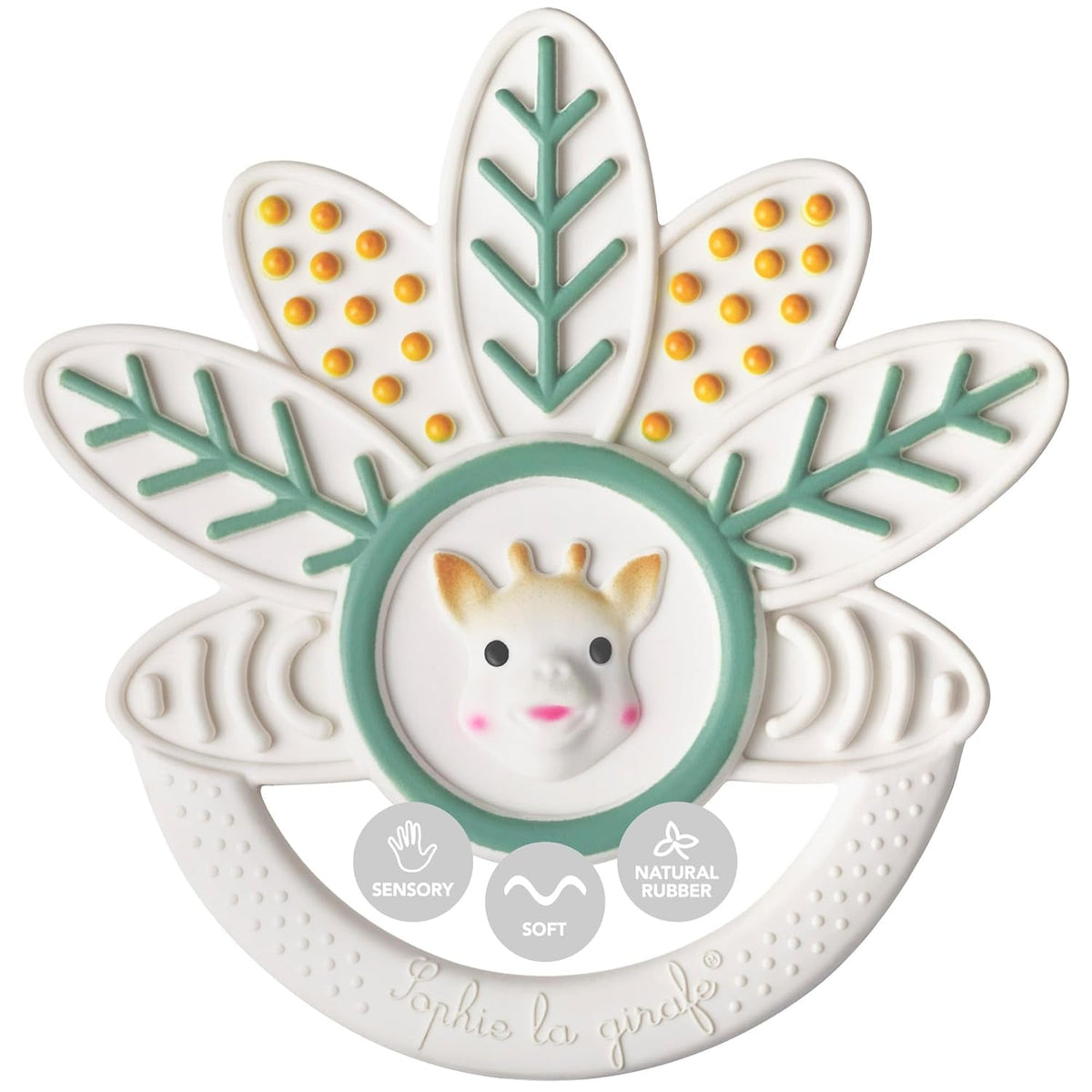 Sophie la girafe - Anneau de dentition aux mille feuilles Sophie la girafe - Jouet à mâcher - Caoutchouc - Textures variées - Pour bébé dès 0 mois