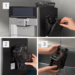 Machine à expresso automatique Siemens EQ.6 plus s300 TE653501DE, pour de nombreuses spécialités de café, mousseur à lait, moulin en céramique, double fonction café, anticalcaire, nettoyage vapeur automatique, 1500 W, argent