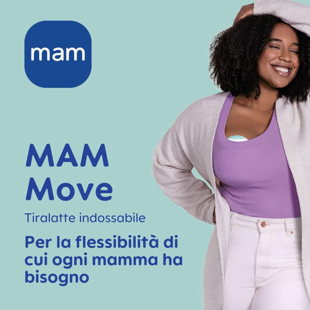 MAM Move Tire-lait double, portable, 3 modes de fonctionnement et 5 niveaux d'intensité Accessoires Alimentation et Allaitement Bebe Naty Shop