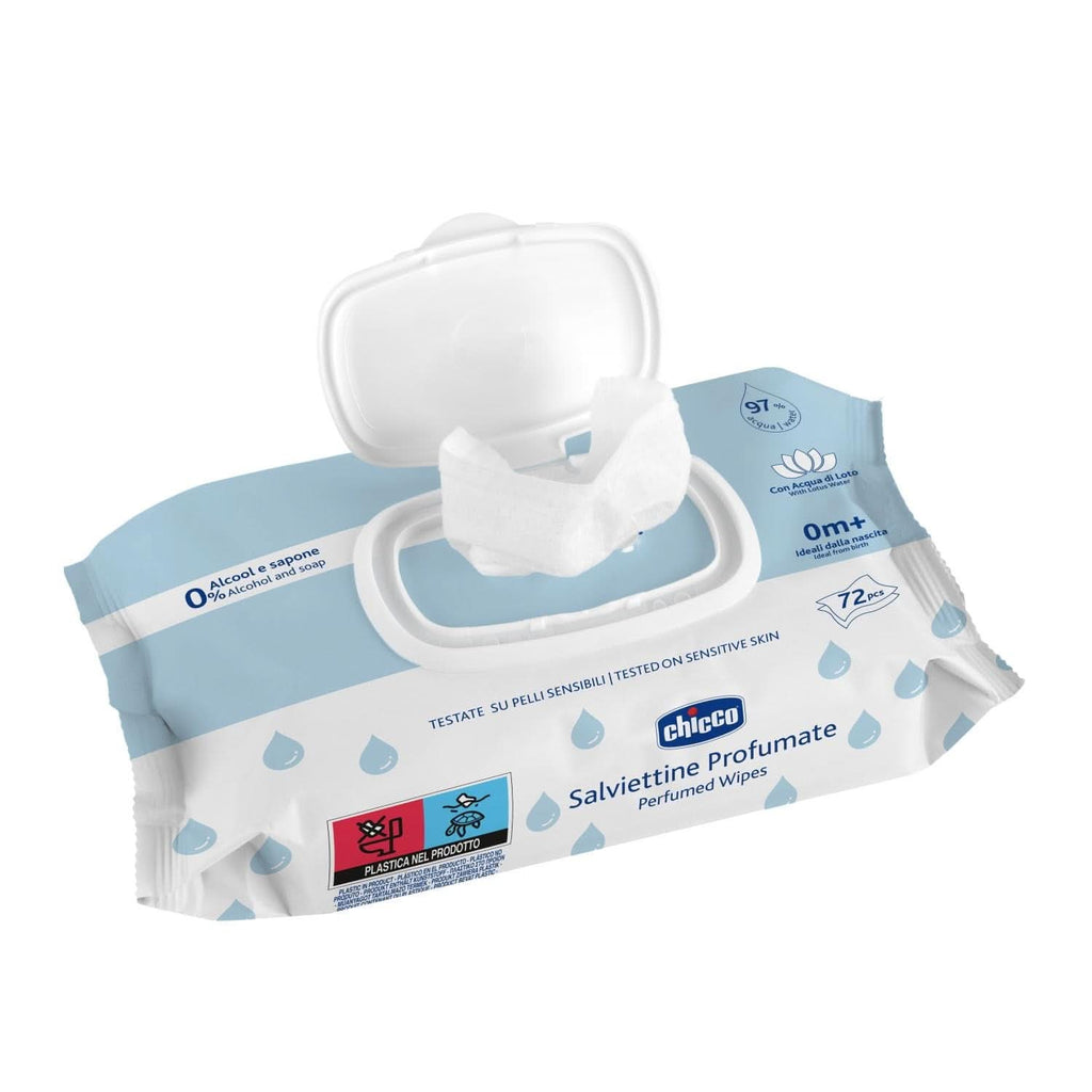 Șervețele de curățare multifuncționale Chicco pentru nou-născut, fără alcool, parfumate, potrivite pentru pielea sensibilă Servetele Umede Bebelusi Naty Shop
