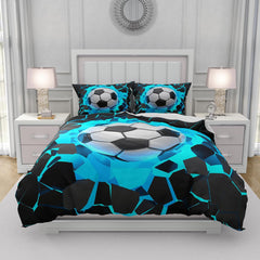 Linge de lit enfant football, microfibre polyester Linge de lit - enfant Naty Shop