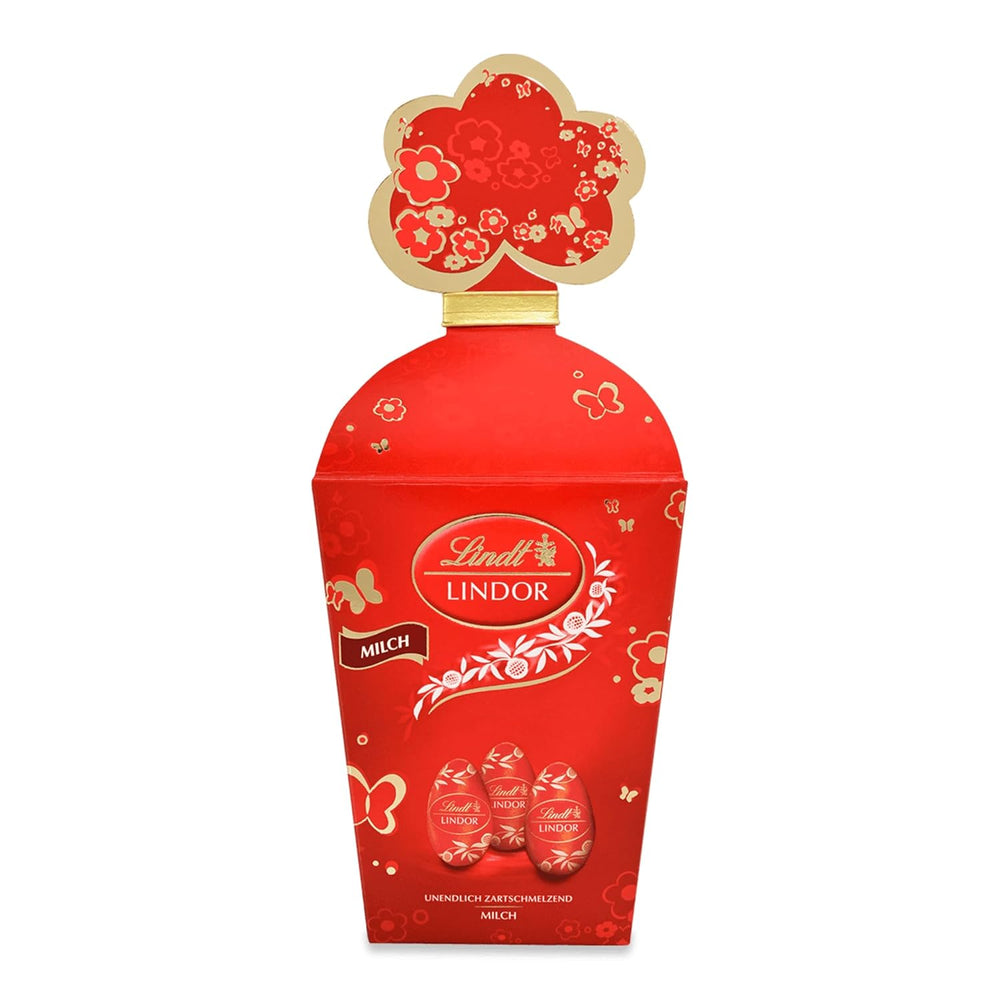 Mélange de Pâques Lindt Chocolat LINDOR | Boîte 144g | Œufs LINDOR qui fondent dans la bouche en trois variantes : Chocolat au lait, Chocolat noir, Noisette | Chocolat de Pâques | Cadeau de chocolat | 1 paquet