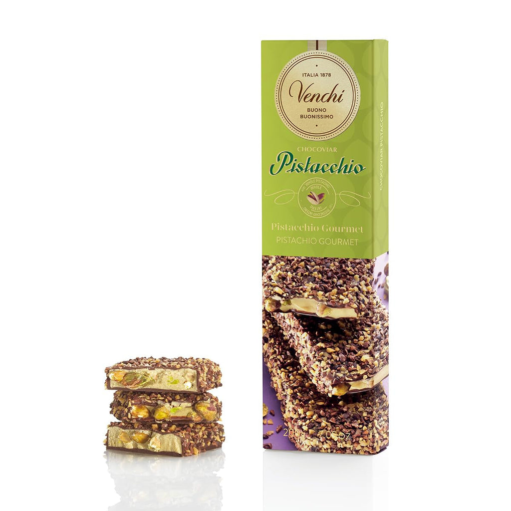 Venchi, Baton de ciocolată Chocoviar Pistachio, 200 grame Naty Shop Fistic