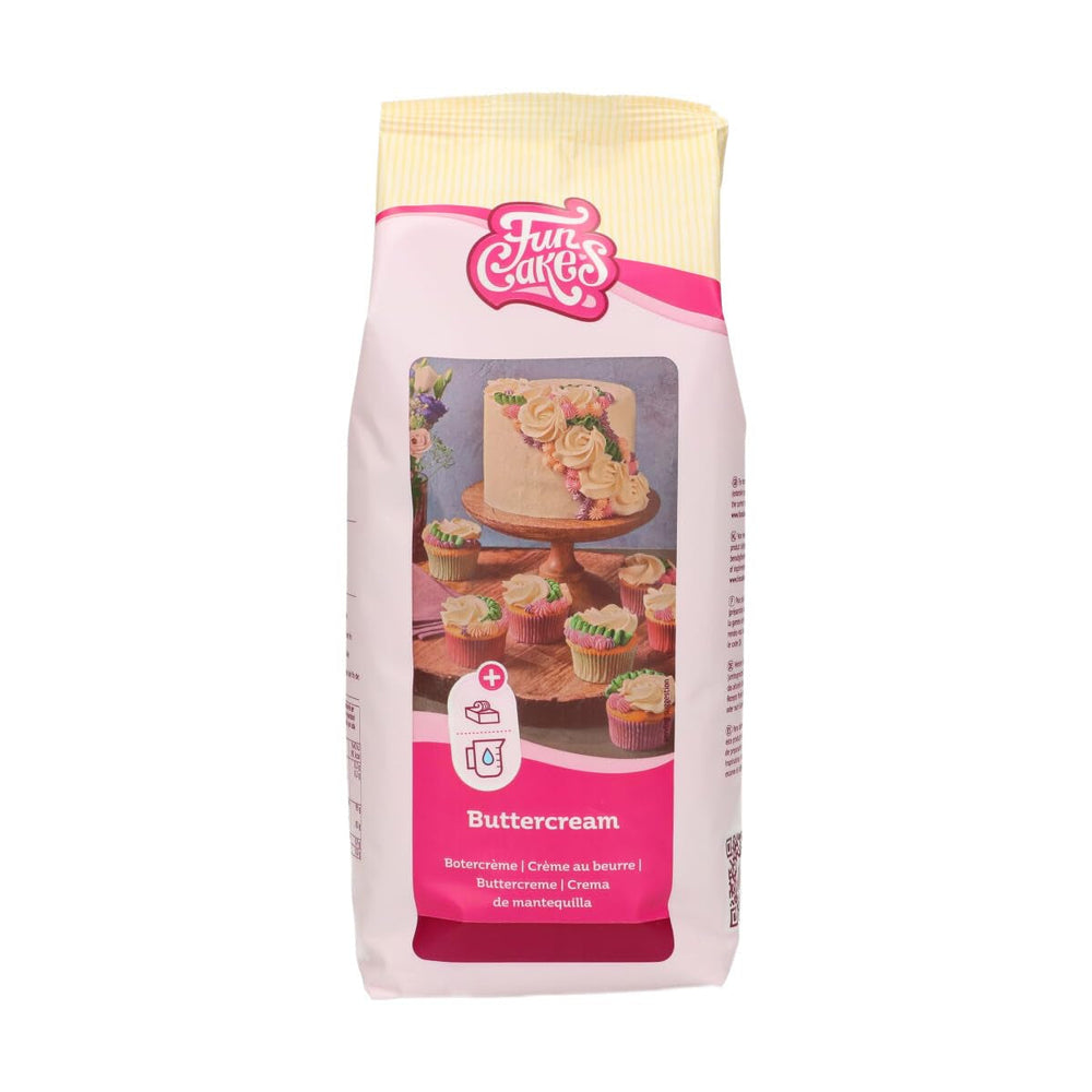 Funcakes Mix Für Buttercreme : Einfach Zu Berübenen, Cremig, Perfekt Zum Dekorieren, Abdecken Und Füllen Von Kuchen, Belag Auf Cupcakes, Halal., 1 Kg Mix pour la pâtisserie et la cuisson Naty Shop 1 Kg (1Er Pack) Vanille.