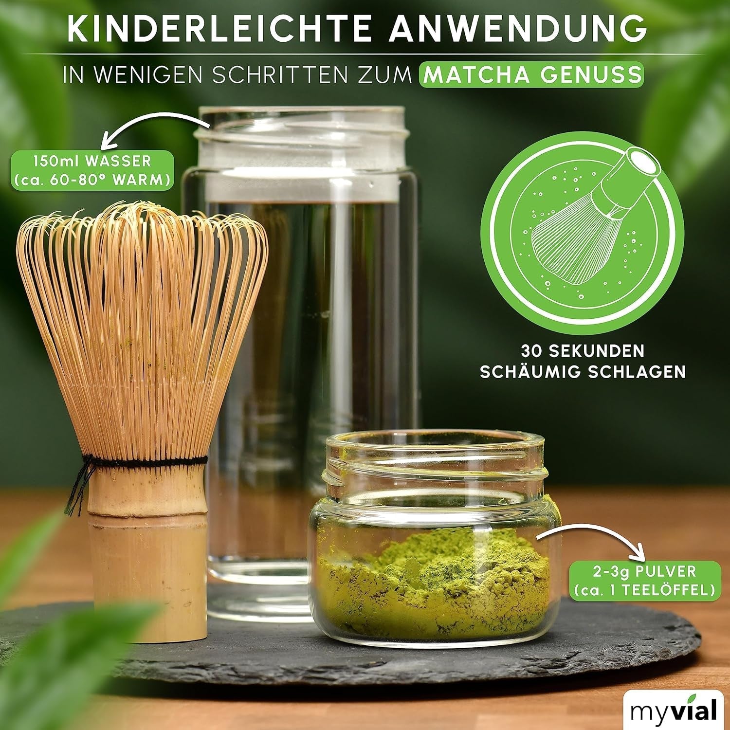 Ceai Matcha organic pudră premium 100 g Ceai verde de cea mai înaltă calitate din Japonia Kagoshima - perfect pentru smoothie Matcha Latte Ceai verde japonez Vegan Fără aditivi Ambalat fără plastic