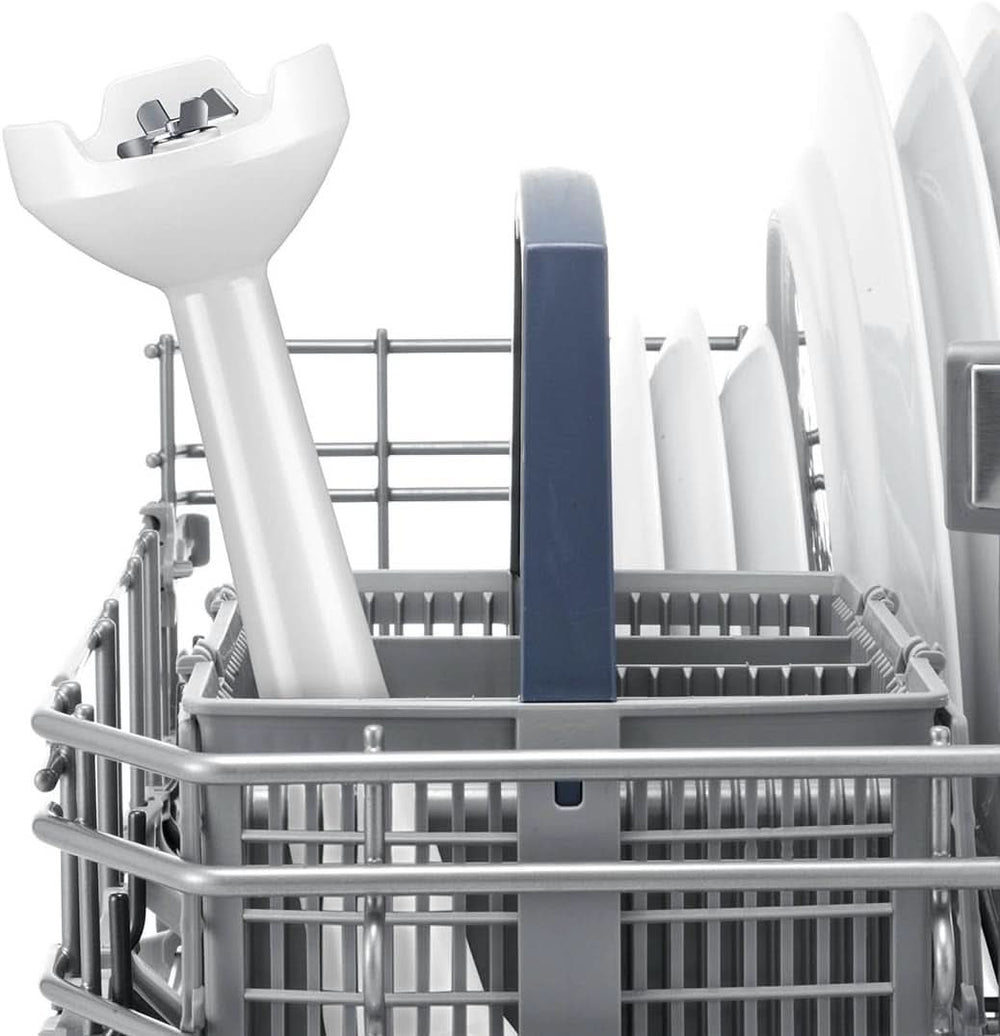 Bosch Stabmixer Clevermixx MSM14000, Abnehmbarer Mixfuß, Ergonomischer Griff, Leichtes Gehäuse, 4-Klingen-Messer, Einfache Reinigung, 400 W, Blanc/Rot Kitchen Naty Shop