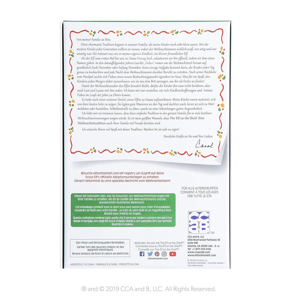 The Elf on the Shelf® Eine Weihnachtstradition | Junge mit Blauen Augen | inkl. zauberhaft illustriertem Buch, Erinnerungsbox & offizieller Adoptionsurkunde