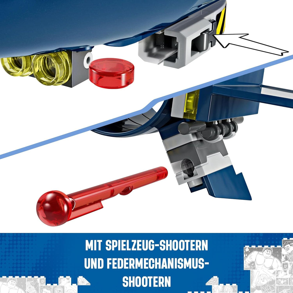 LEGO Marvel X-Jet The X-Men Modèle de construction d'avion avec figurines comprenant Wolverine et Rogue Super-héros Jouet pour enfants Cadeau pour garçons et filles de 8 ans 76281 Jeux de construction Beuche den LEGO-Store