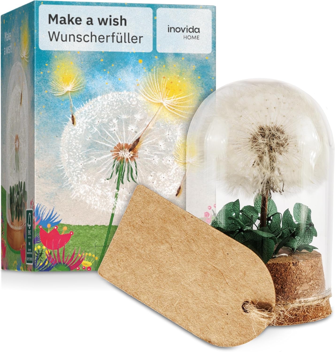 Kleine Glücksbringer: Echtes Vierblättriges Kleeblatt Zum Verschenken Im Holzrahmen – Kleines Geschenk Für Glück – Aufmunterung Geschenke – Dankeschön Geschenke Klein – Glücksbringer Prüfung